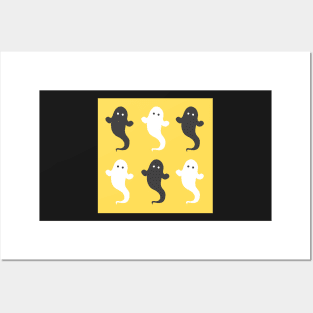 Yellow ghost t shirt design Posters and Art